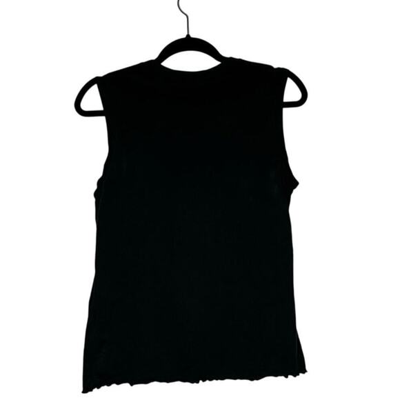 NWT Nili Lotan Muscle Tee Tank Women's Washed Black Size Small - Picture 2 of 5